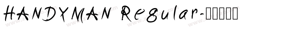 HANDYMAN Regular字体转换